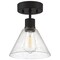 Access Lighting Port Nine Martini, Martini LED SemiFlush, Matte Black Finish, Seeded Glass 63146LEDDLP-MBL/SDG - alternate 2